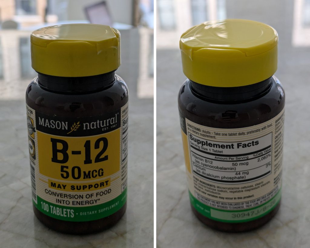 Mason Natural B12+calcium