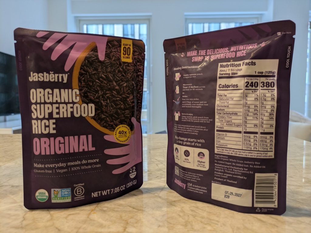 Jasberry Organic Superfood Rice