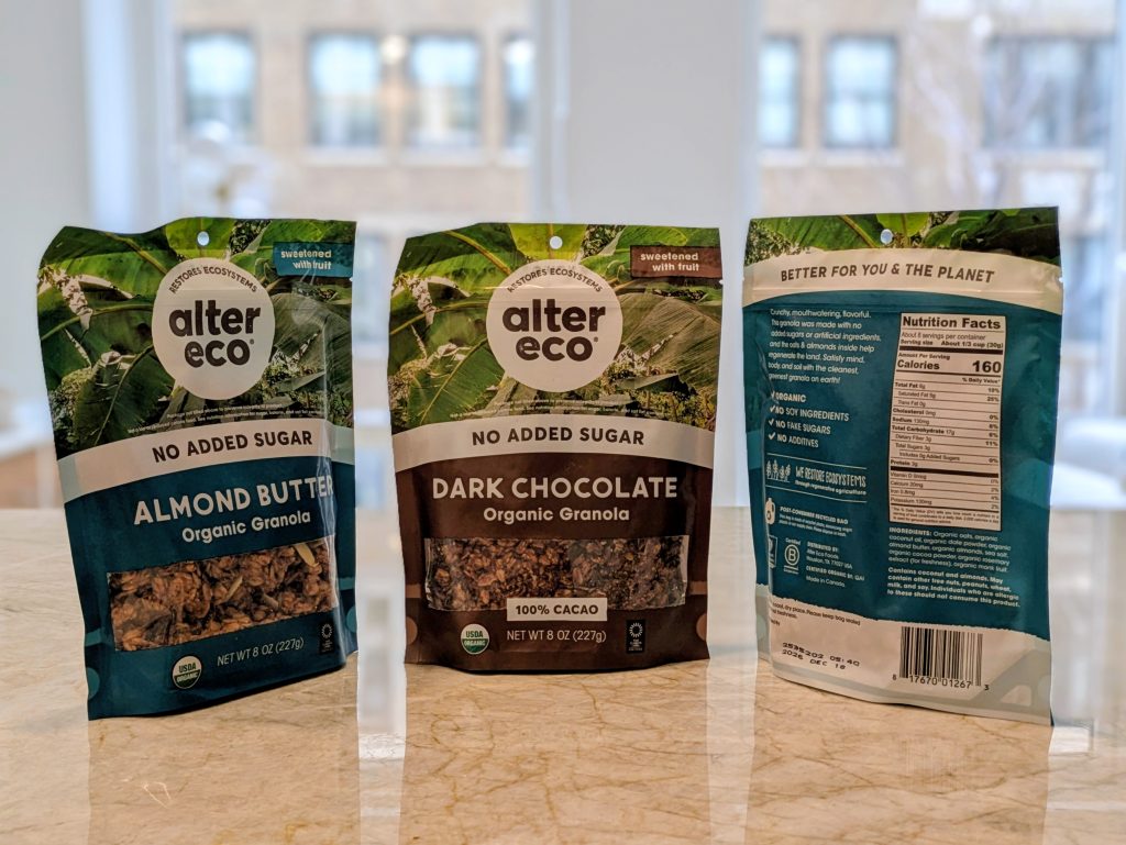 Alter Eco organic granola