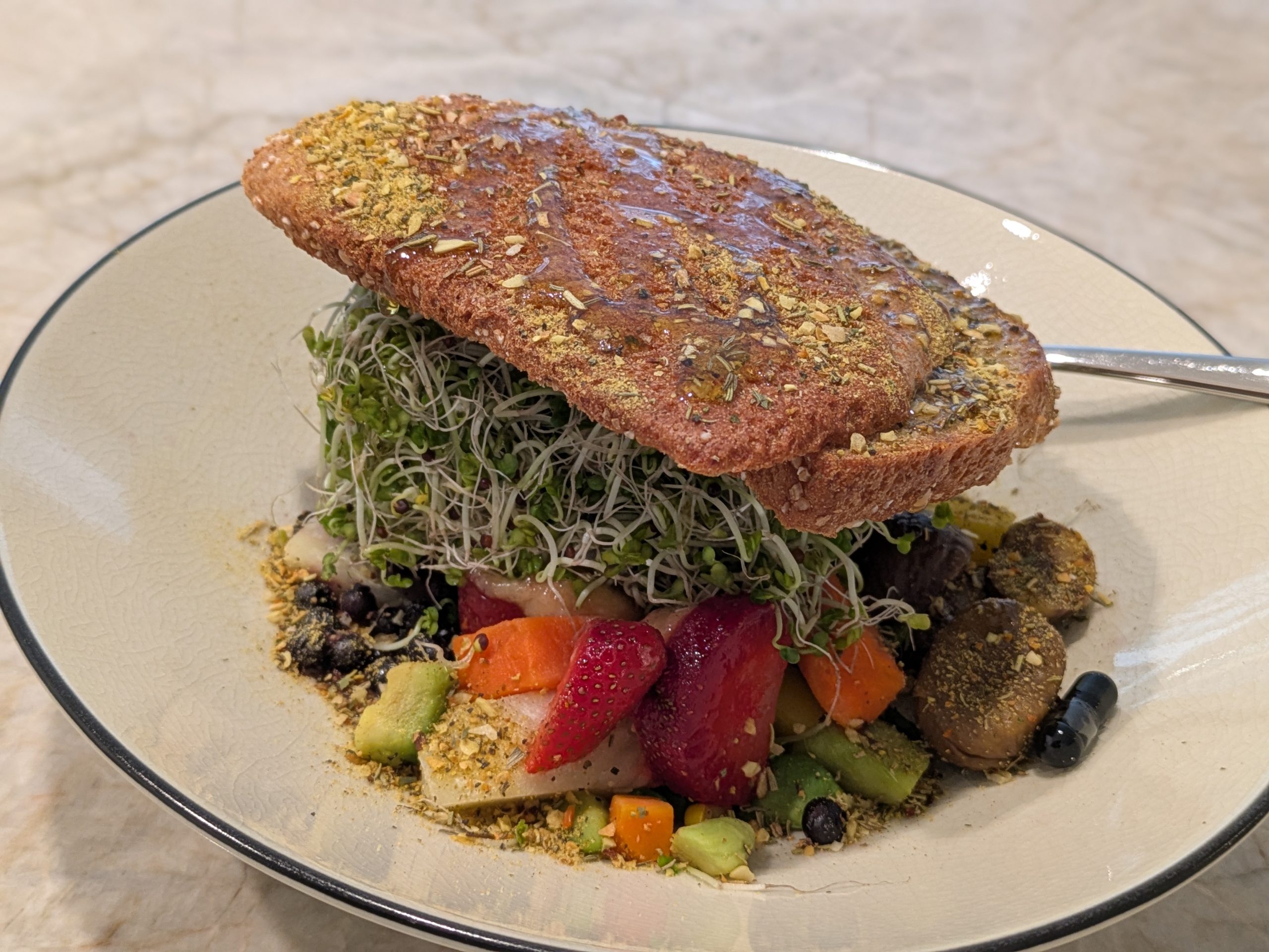 RECIPE: Deconstructed Garden Sandwich (plant-based)